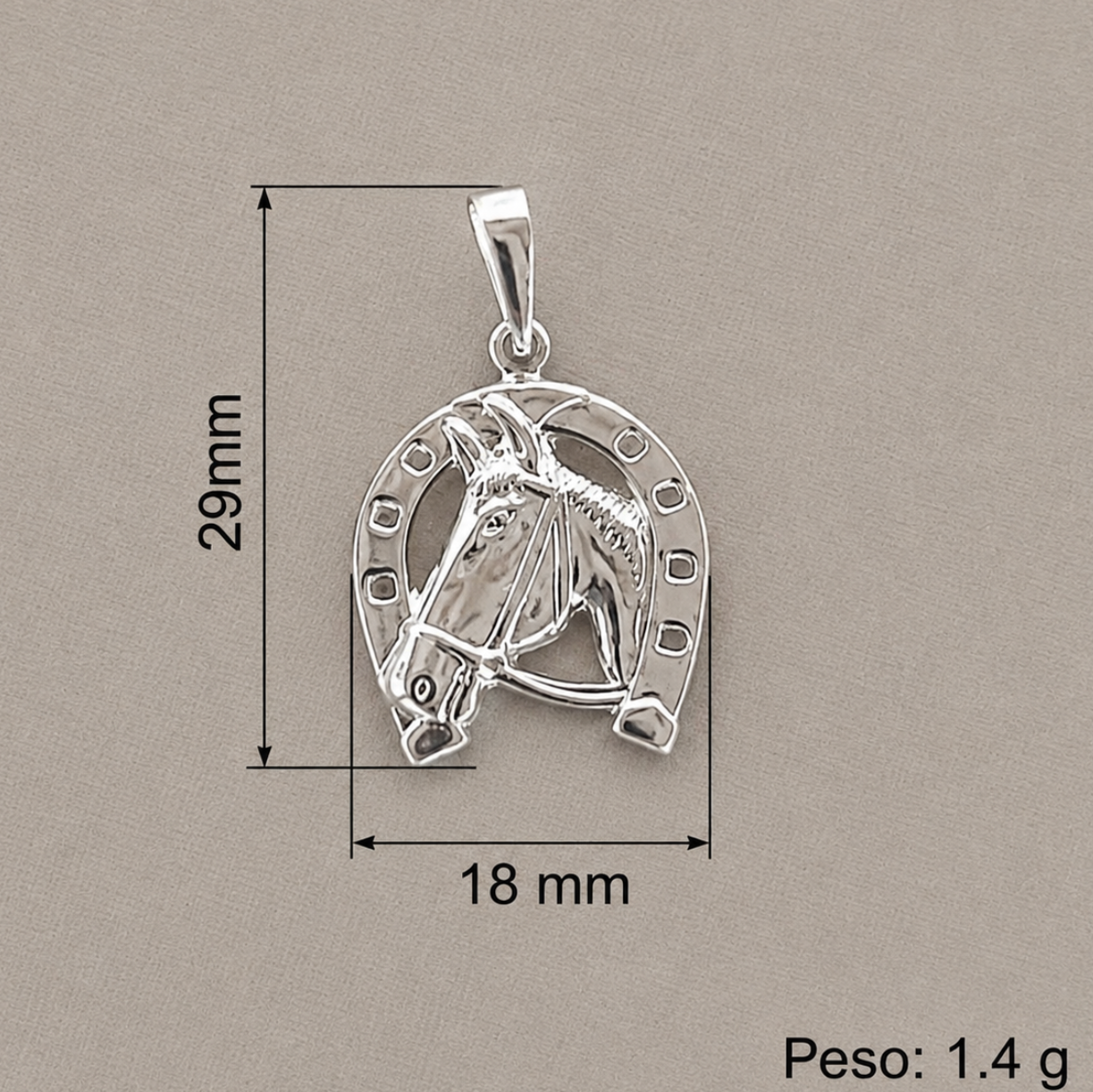 Pingente Cavalo em Moldura