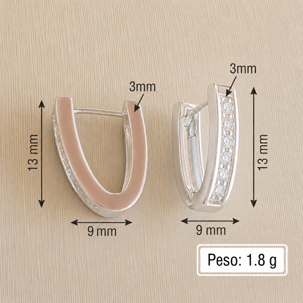 Brinco Argola com Micro Zircônia