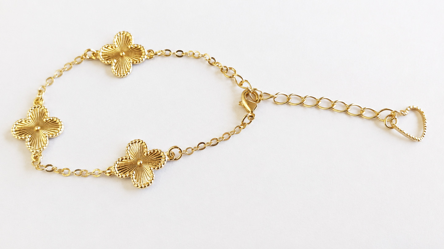 Pulseira Trevo Dourado