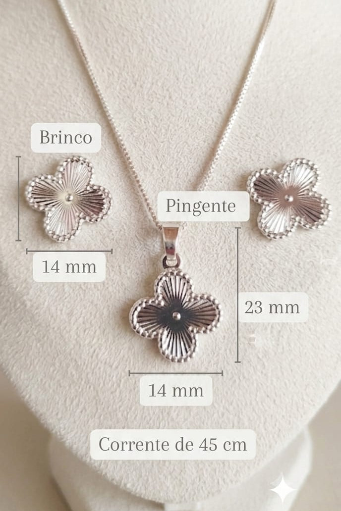 Conjunto Trevo Prata