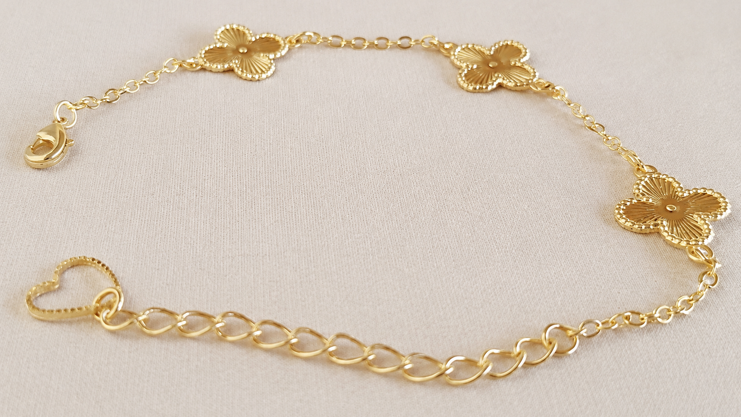 Pulseira Trevo Dourado