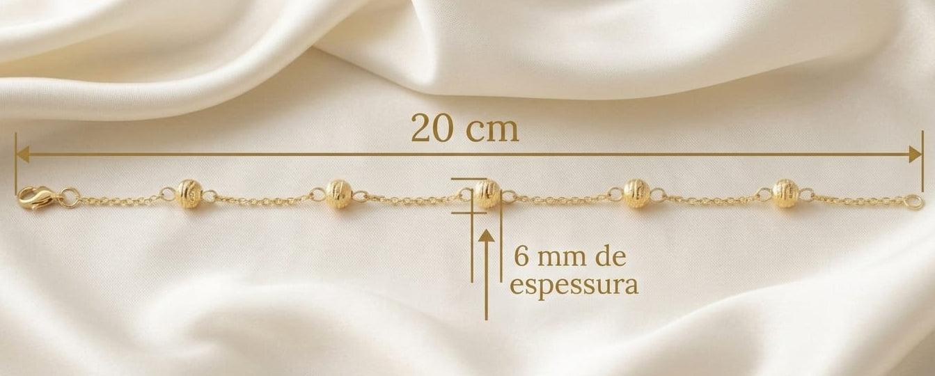 Pulseira com Esferas