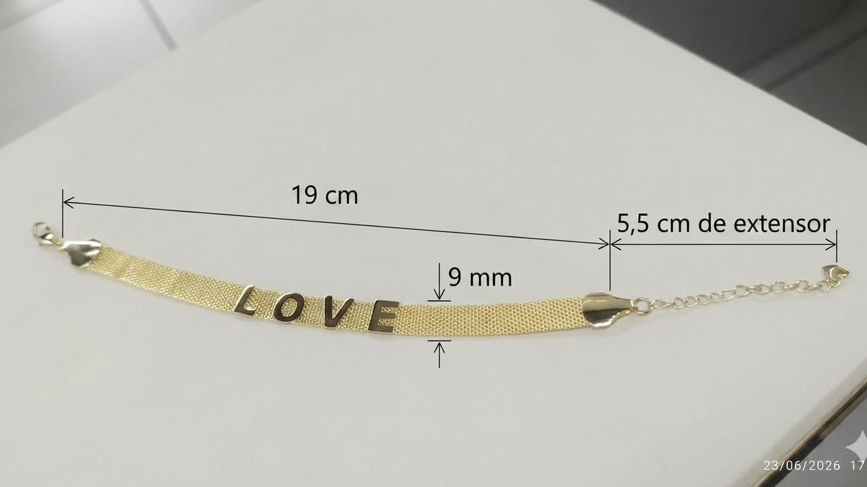 Pulseira de Malha Love