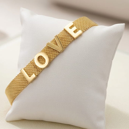 Pulseira de Malha Love