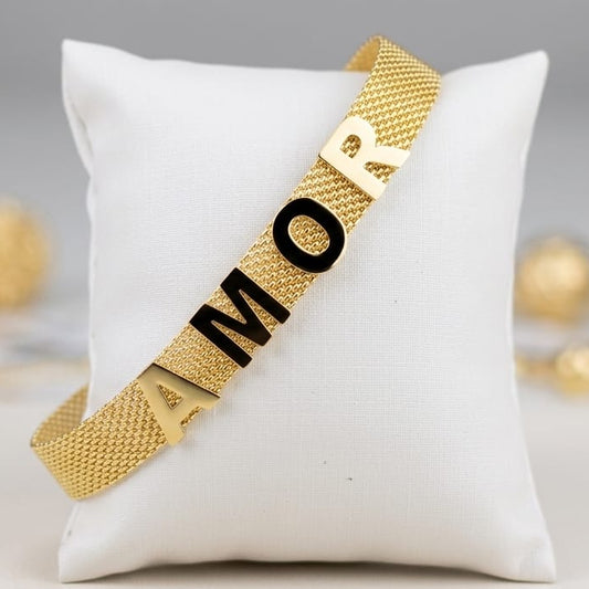 Pulseira de Malha Amor